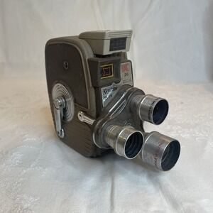 Keystone K-26X 8mm Movie Camera 3 Lens Turret Exposure Meter UNTESTED